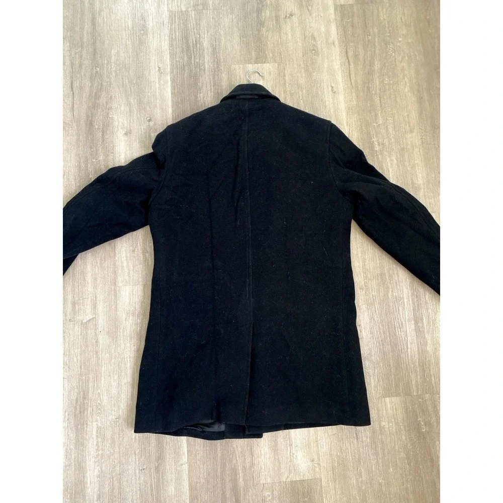 Banana Republic Italian Wool Cashmere Top Coat M XL Slow Fashion Academia Preppy